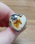 Mexican Opal Sterling Silver Boulder Ring - Myorka - Sterling Silver Fire Opal Jewelry