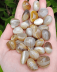 Banded Agate Crystal Natural Gemstone Tumbled Stone | SMALL | One Stone - 1
