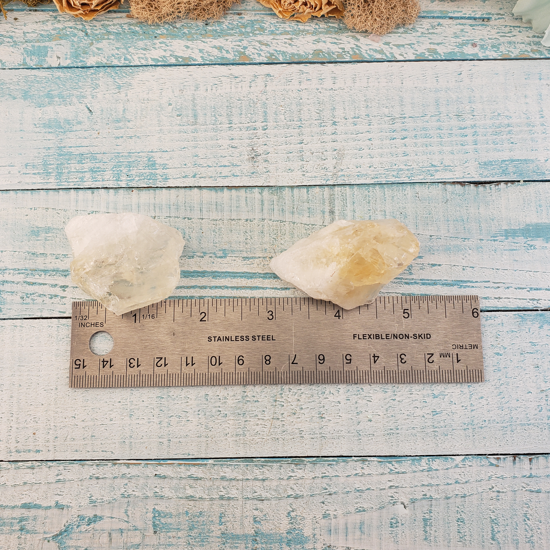 Raw Citrine Crystal | Natural Citrine Gemstone | Rough Gemstone Raw Crystal - Measurements