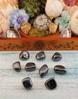 Hematite Natural Tumbled Stone - One Stone - On Board
