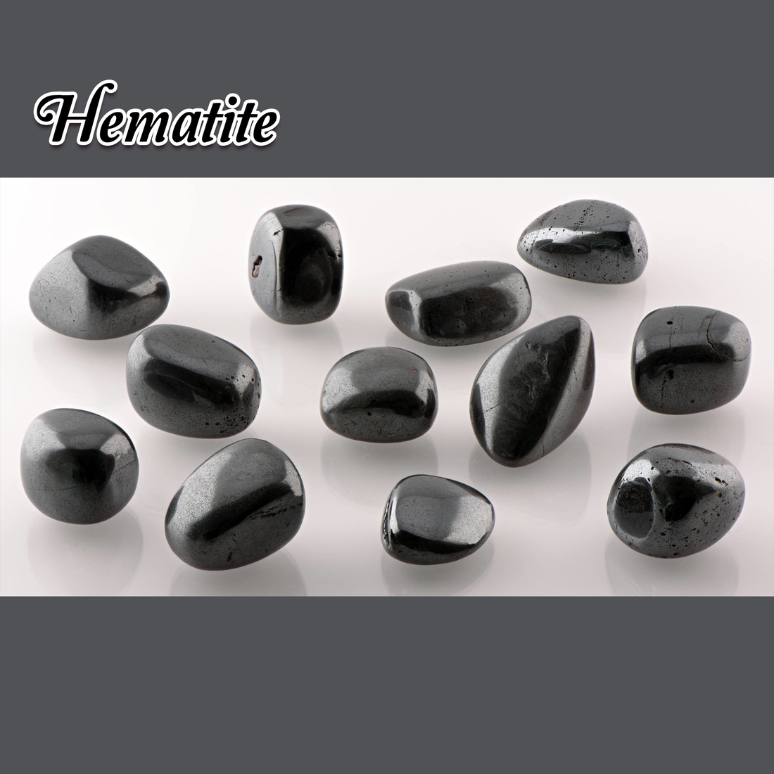 Hematite Natural Tumbled Stone - One Stone - Hematite
