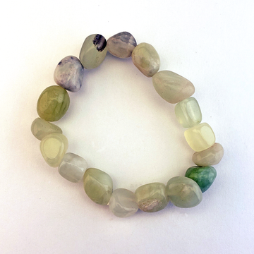 New Jade Serpentine Gemstone Nugget Polished Bracelet