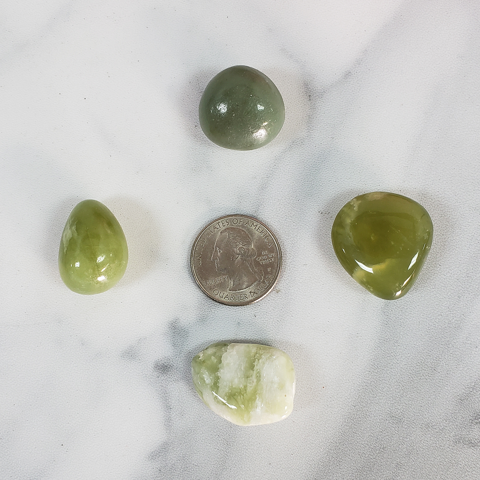 New Jade Serpentine Gemstone Natural Crystal Tumbled Stone | One Stone - 4