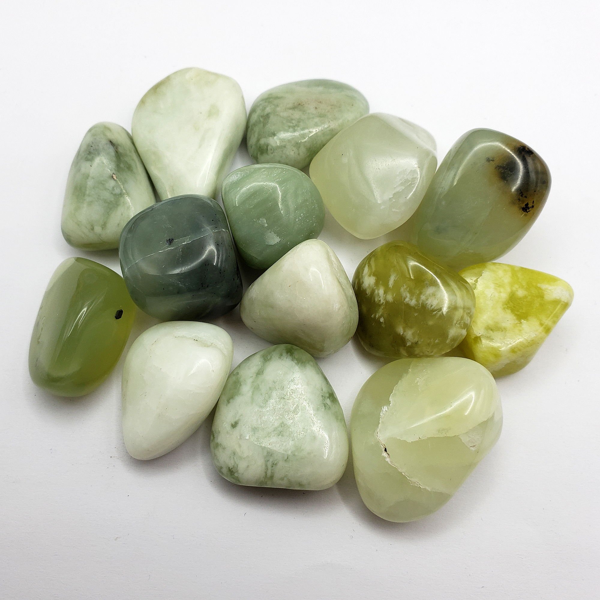 New Jade Serpentine Gemstone Natural Crystal Tumbled Stone | One Stone - 5