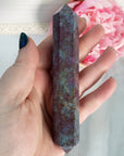 Unique Ruby Kyanite Crystal Wand Natural Gemstone Double Terminated Point | Nisaba