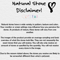 Common Chalcedony Natural Tumbled Stone - One Stone - Disclaimer 2