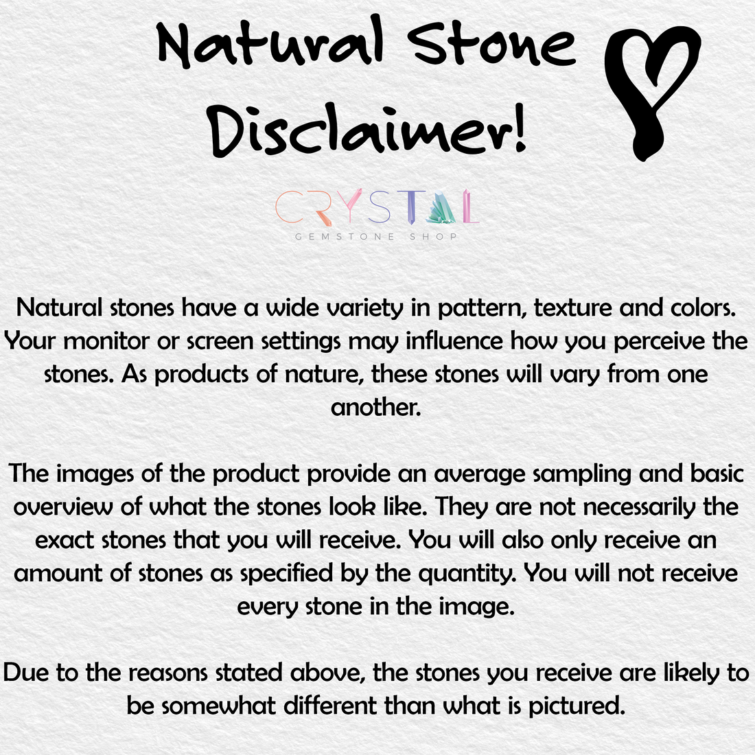 Lepidolite Natural Tumbled Stone - One Stone - Disclaimer