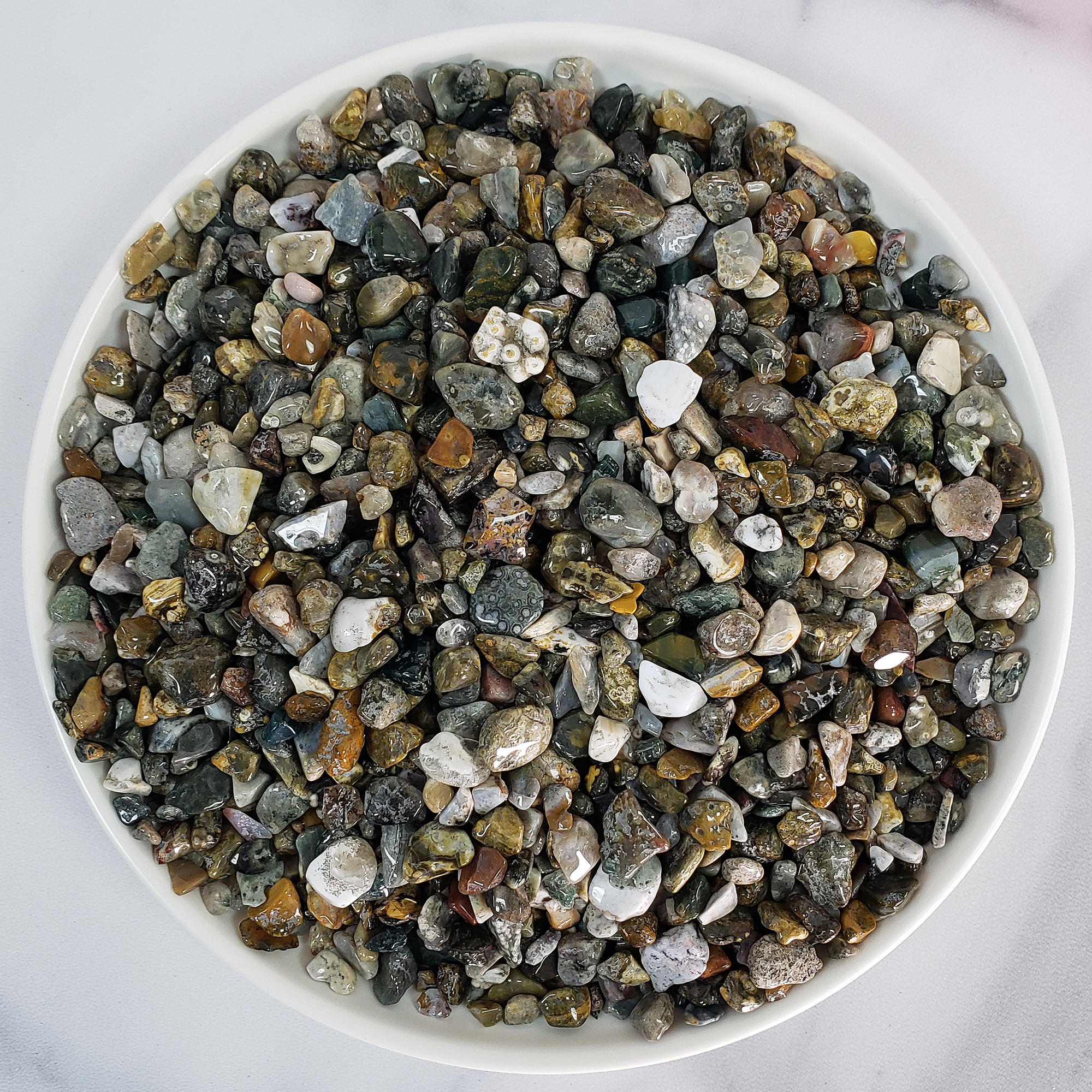 Ocean Jasper Stone Natural Crystal Chips By the Ounce - 4