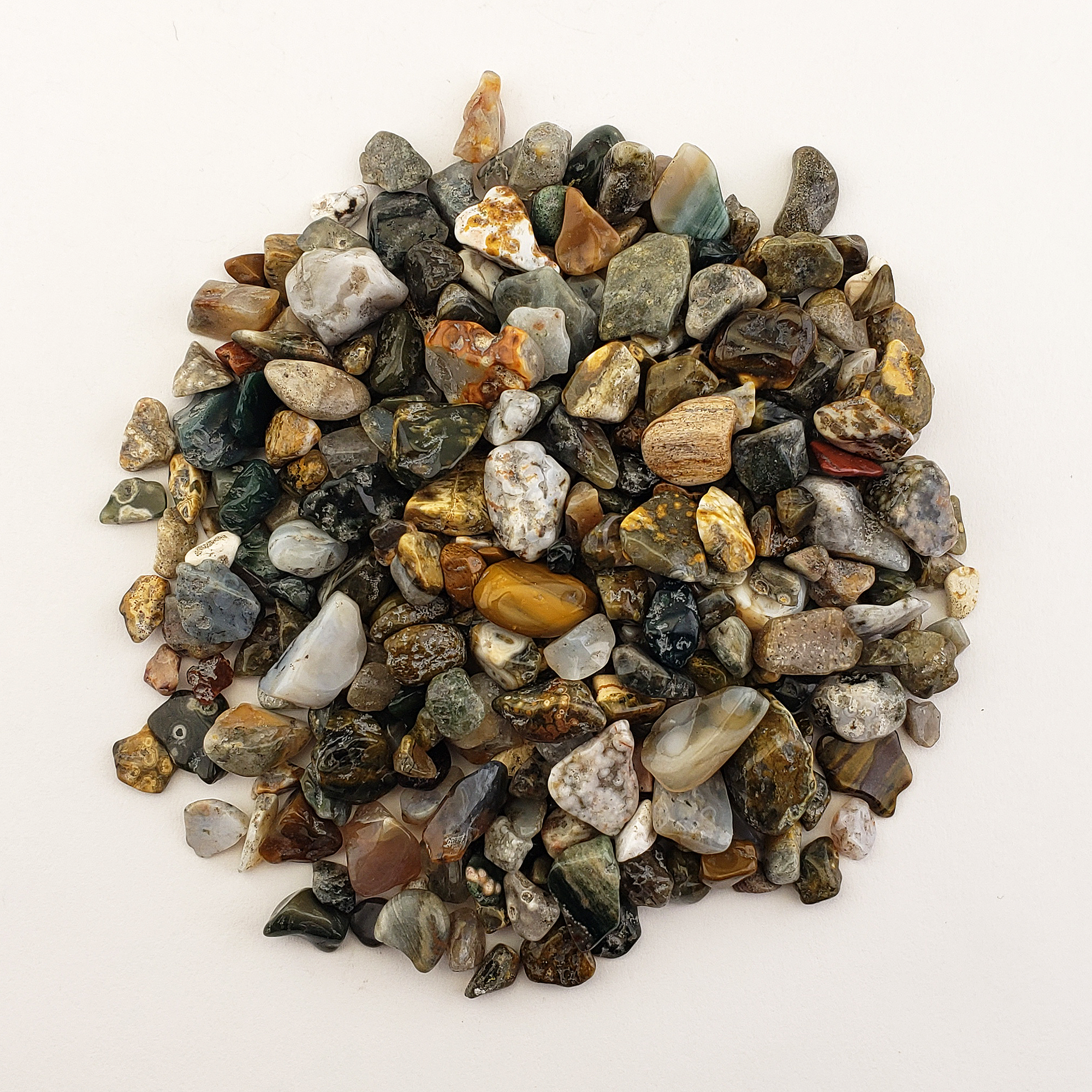 Ocean Jasper Stone Natural Crystal Chips By the Ounce - 1