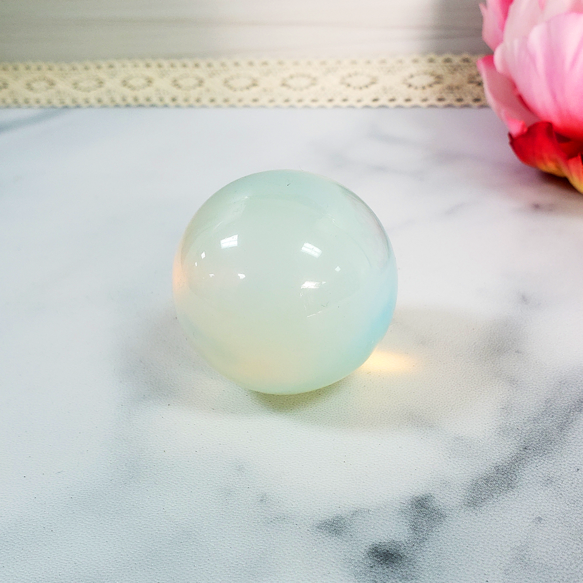 Opalite Crystal Sphere Manmade Gemstone Orb - 35 - 40mm