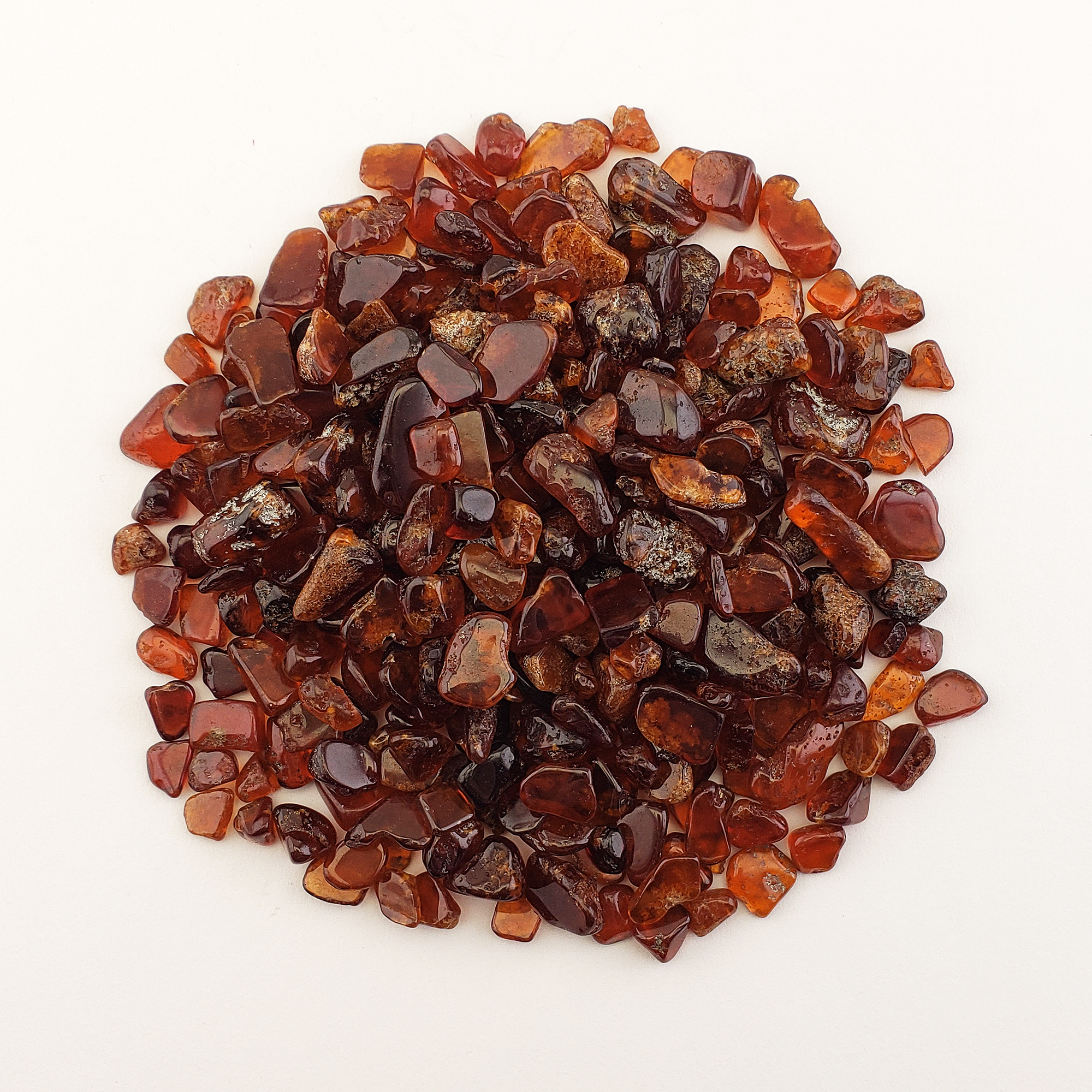 Orange Hessonite Garnet Crystal Natural Gemstone Chips By the Ounce - 1