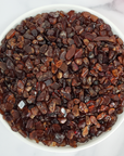 Orange Hessonite Garnet Crystal Natural Gemstone Chips By the Ounce - 4