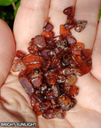 Orange Hessonite Garnet Crystal Natural Gemstone Chips By the Ounce - 6