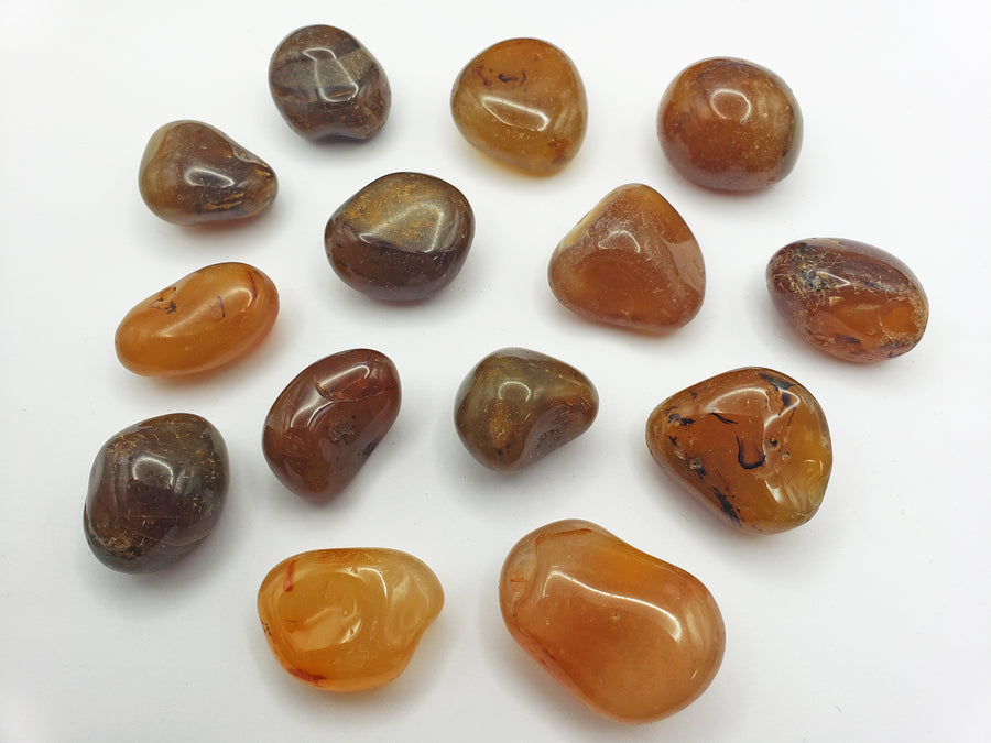 natural agate crystals on white background