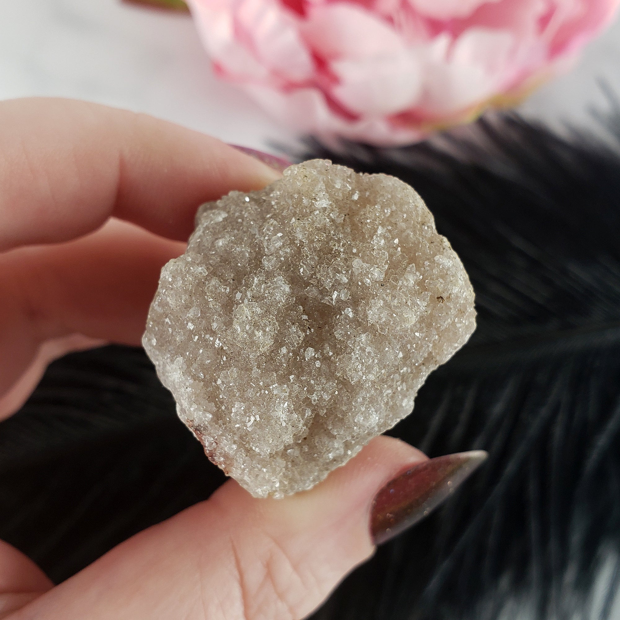 Unique Pale Druzy Amethyst Crystal Cluster Natural Gemstone | Orlais