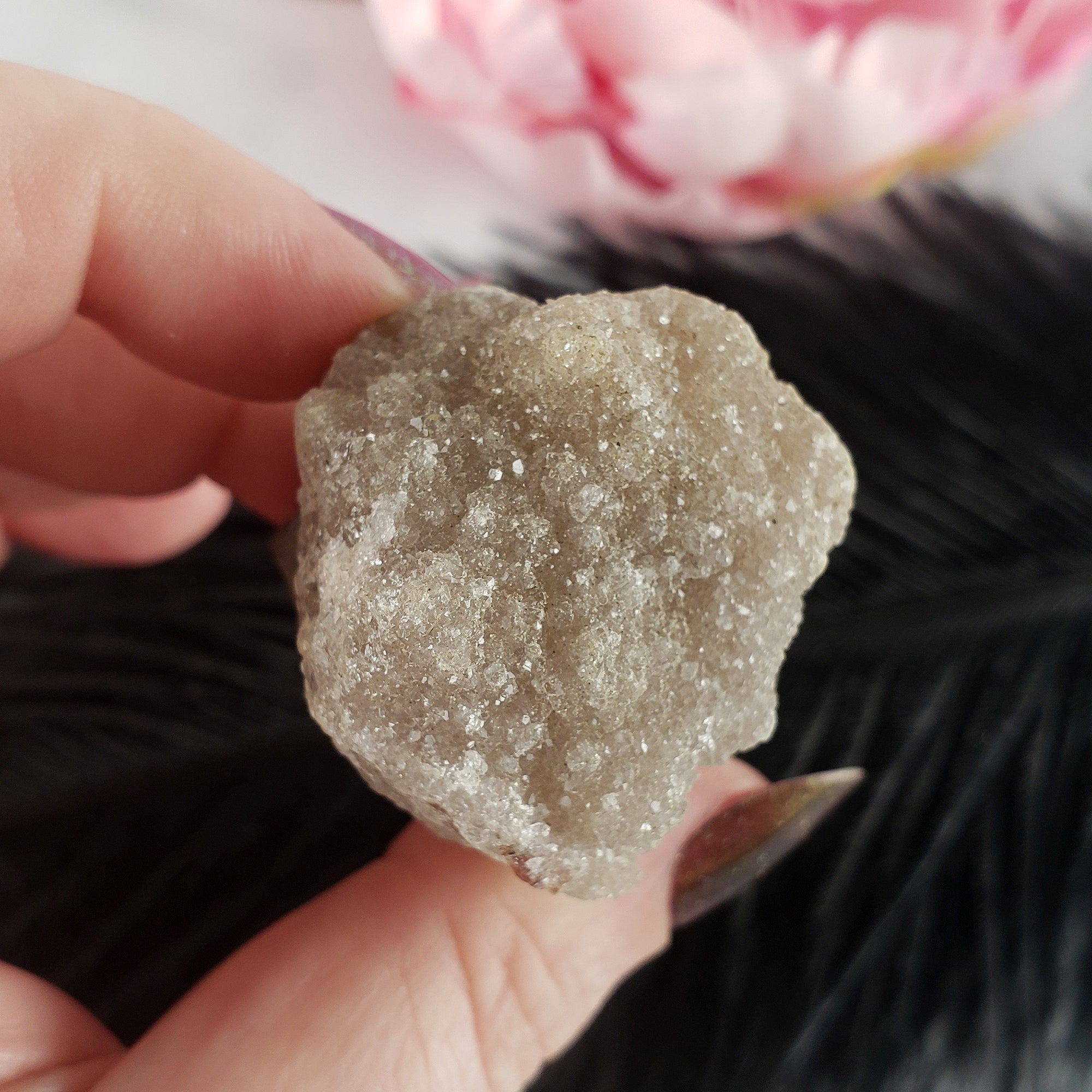 Unique Pale Druzy Amethyst Crystal Cluster Natural Gemstone | Orlais - 5