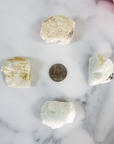 PALE Raw Aquamarine Crystal Beryl Stone Natural Rough Gemstone | Multiple Sizes