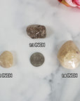 Pale Smoky Quartz & Natural Citrine Crystal Freeform Tumbled Stone | Multiple Sizes - 6