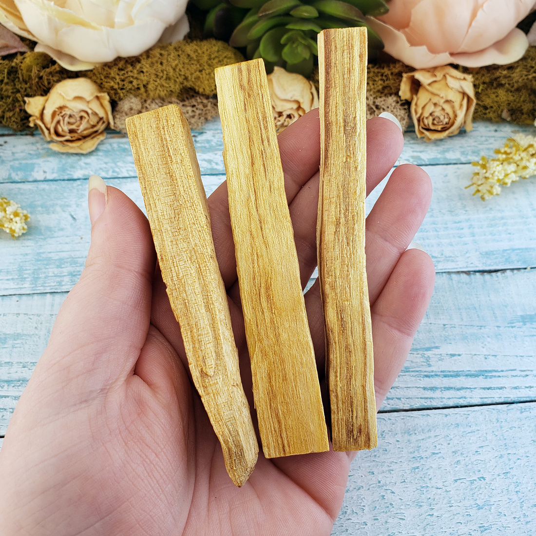 Palo Santo Stick - Wooden Smudge Stick for Cleansing - One Stick - In Hand