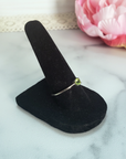 Peridot Stone Natural Crystal Sterling Silver Ring - Annabelle - Peridot Birthstone Ring