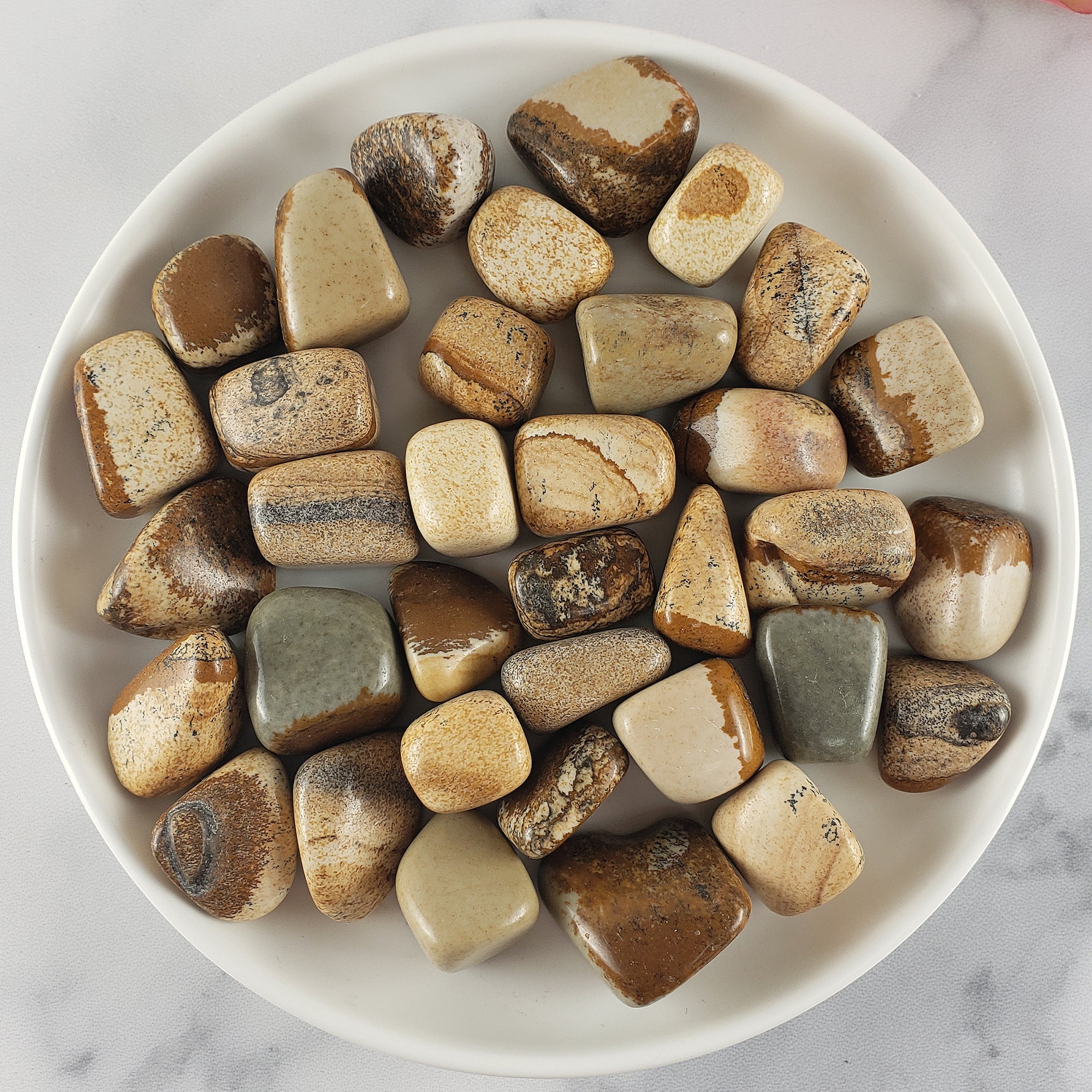 Picture Jasper Crystal Natural Gemstone Tumbled Stone - 6