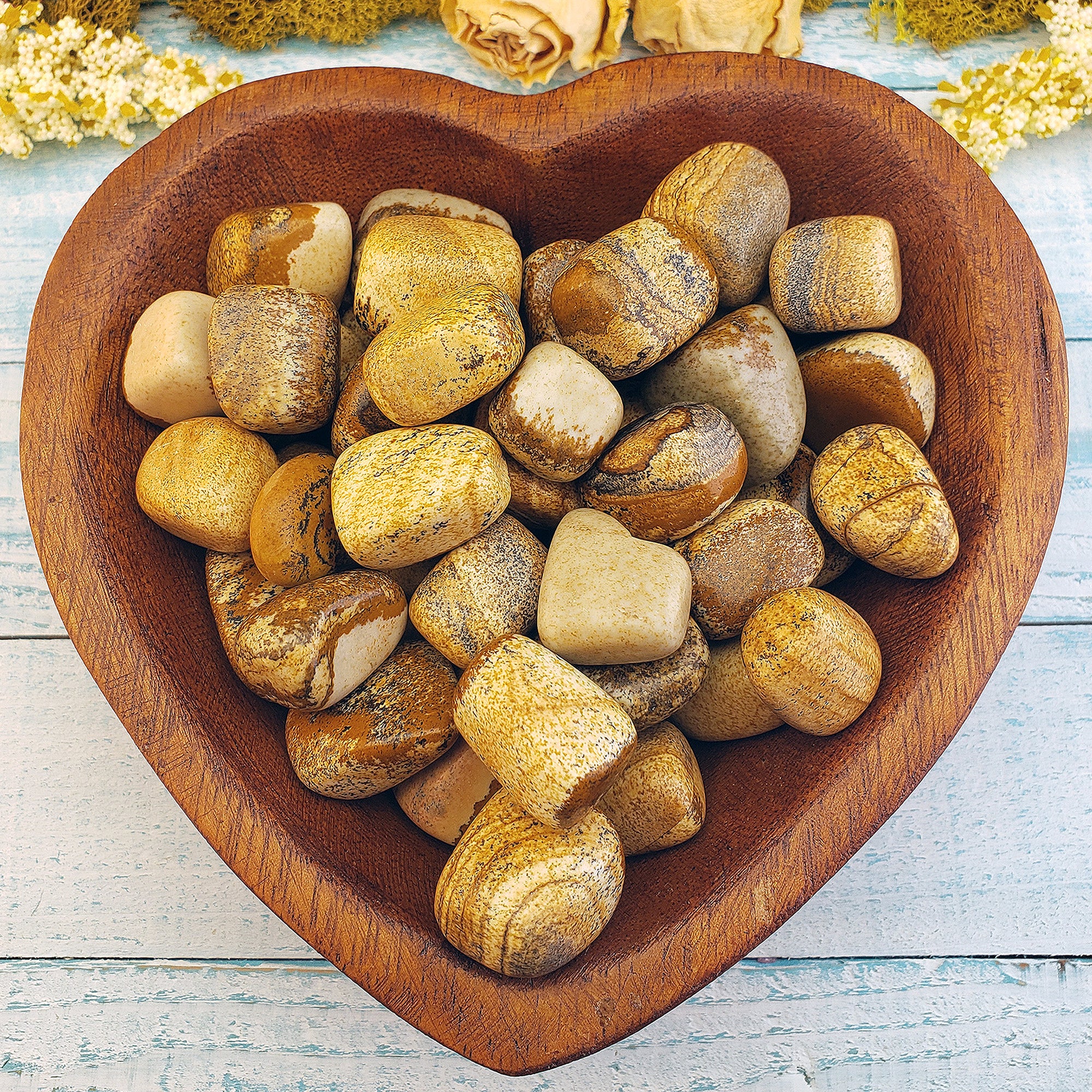 Picture Jasper Crystal Natural Gemstone Tumbled Stone - 3