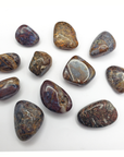 Pietersite Stone Natural Gemstone Semi-Tumbled Crystal - On White Background