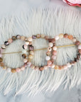Pink Opal Crystal Natural Gemstone 7-8mm Beaded Bracelet - 4