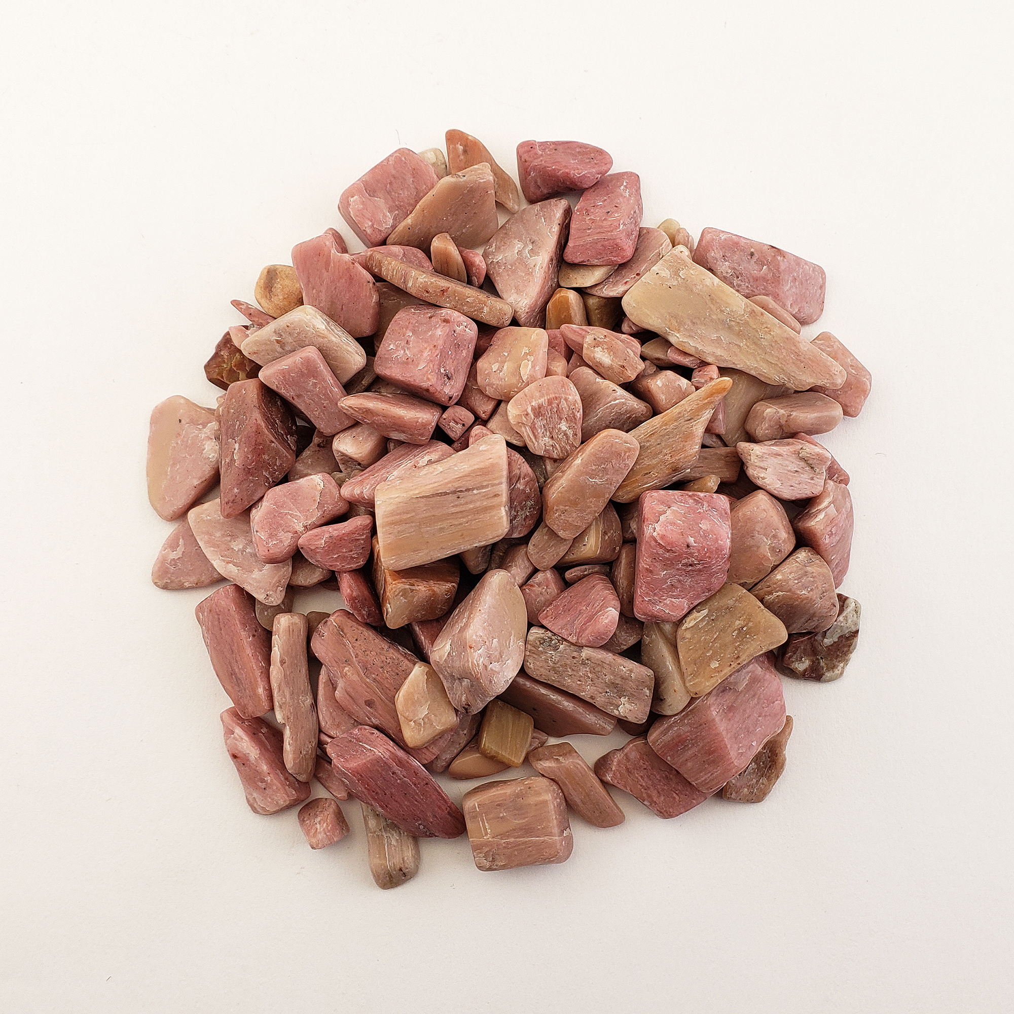 Pink Opal Stone Natural Semi-Tumbled Crystal Chips By the Ounce - 5