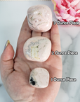 Pink Rhodochrosite Crystal Natural Gemstone Tumbled Stone | Multiple Sizes - Sizing 2