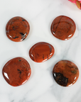 Poppy Jasper Red Jasper  Natural Crystal Palm Stone Worry Stone Meditation Tool