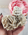 Unique Desert Rose Selenite Crystal Cluster Heat Treated Rough Mineral Formation | Posy - 2