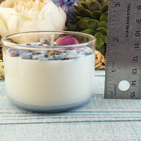 Pure Blessings - Coconut Soy Wax Handmade Scented Tumbler Candle - Scented with Essential Oils - Measurements