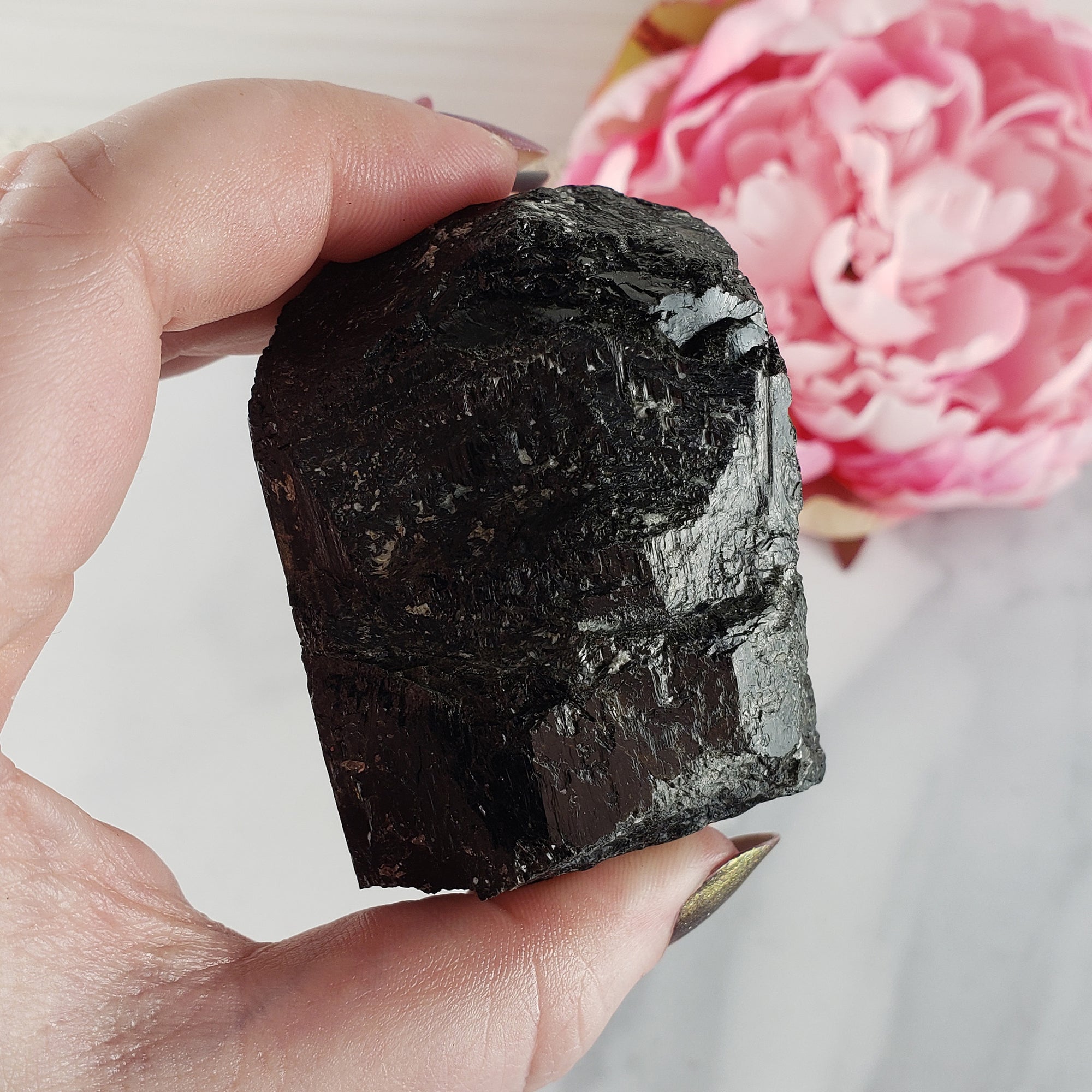 Unique Jumbo Raw Black Tourmaline Crystal Natural Rough Gemstone | Purity - 2