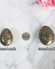 Pyrite Crystal Egg Natural Gemstone Carving with Natural Caverns | Multiple Sizes - 8