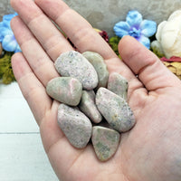 Pink Thulite Tumbled Gemstone - Single Stone