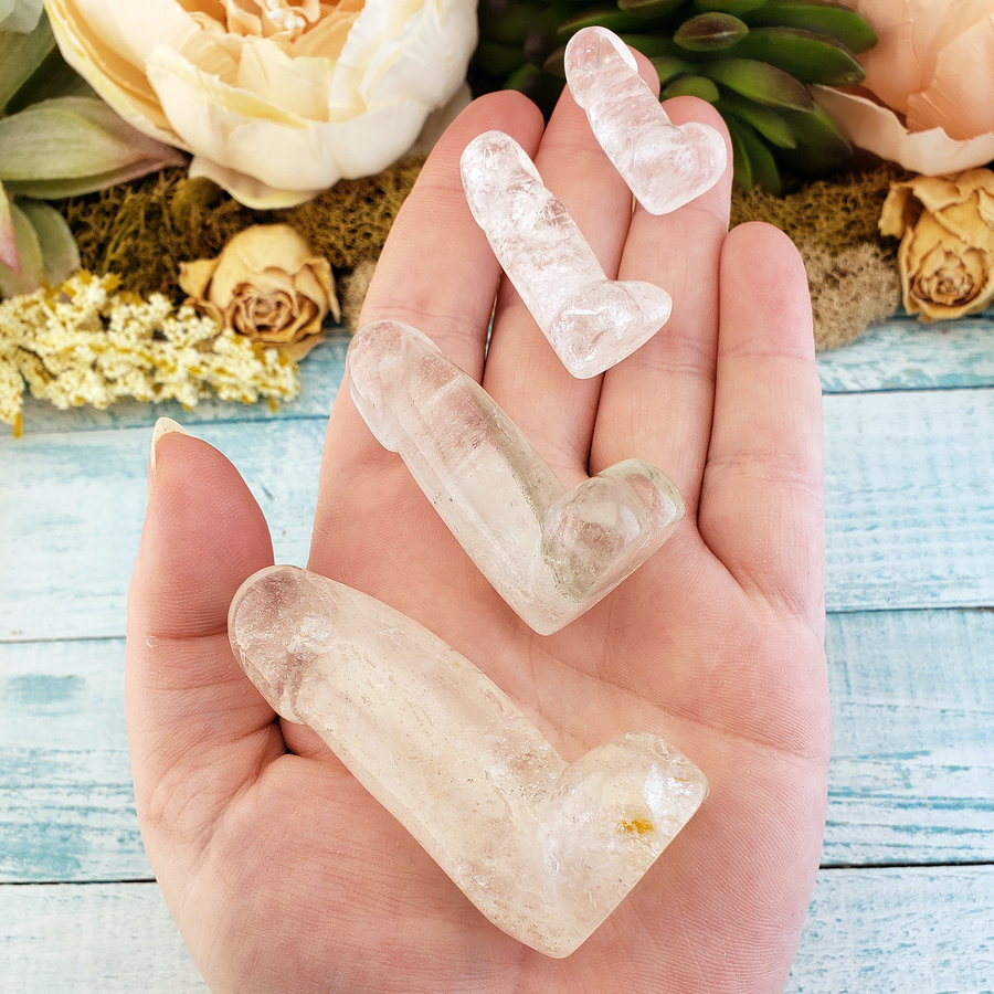 Big Dick Energy - Quartz Crystal Penis Power Totem Gift Box - All Sizes in Hand