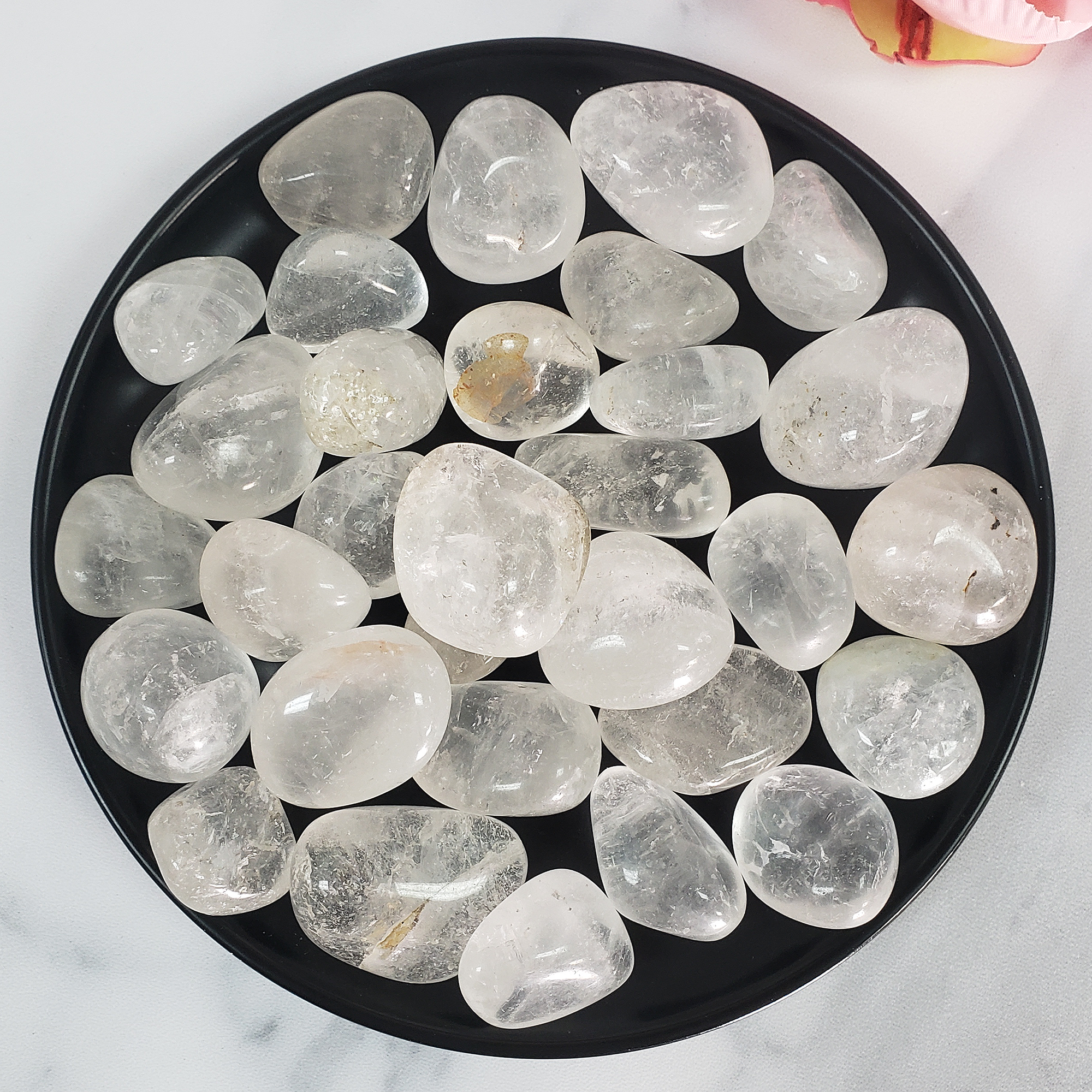 Quartz Crystal Natural Gemstone Tumbled Stone