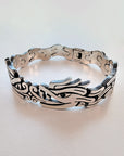 Quetzalcoatl Sterling Silver Articulated Bracelet