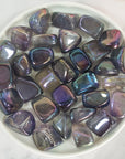 Rainbow Aura Amethyst Crystal Titanium Aura Coated Tumbled Stone | One Stone - 1