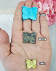 Rainbow Mother of Pearl Seashell Dyed Gemstone Butterfly Carving | One Stone | Multiple Sizes - 2