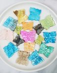 Rainbow Mother of Pearl Seashell Dyed Gemstone Butterfly Carving | One Stone | Multiple Sizes - 6