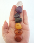 Rainbow Seven Chakra Tumbled Crystals Set
