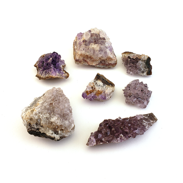 MINI Druzy Raw Amethyst Crystal Clusters - 3 Ounce Bag