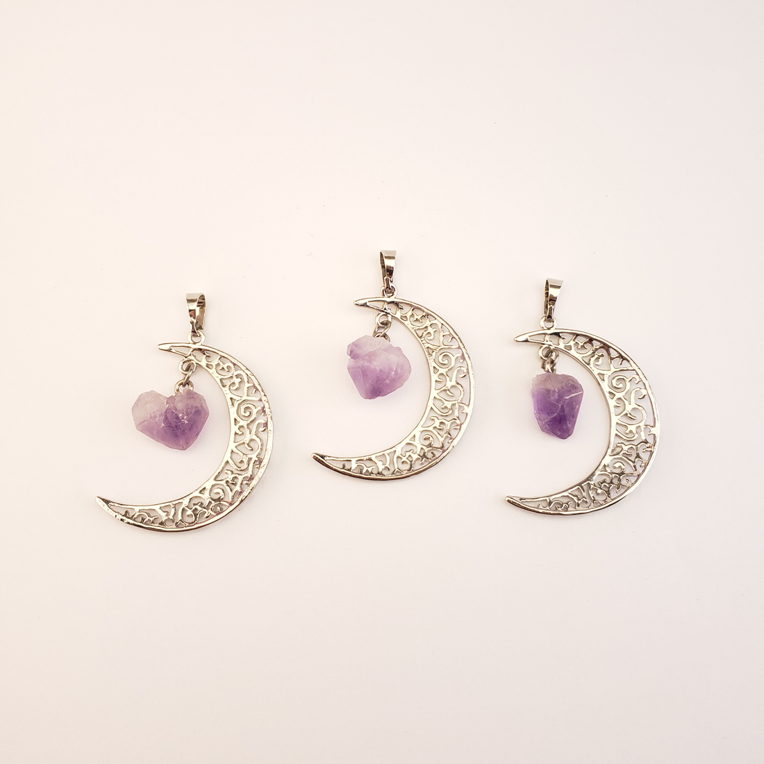 witchy earrings-witchy charms - star pendant - New Moon Phase EarringsMoon  ce Moon Genuine Amethyst WitchyHippie Handmade JewelryWomen Gift - cross  pendant charm- Mimir Eco, (Silver Plated) : : Home