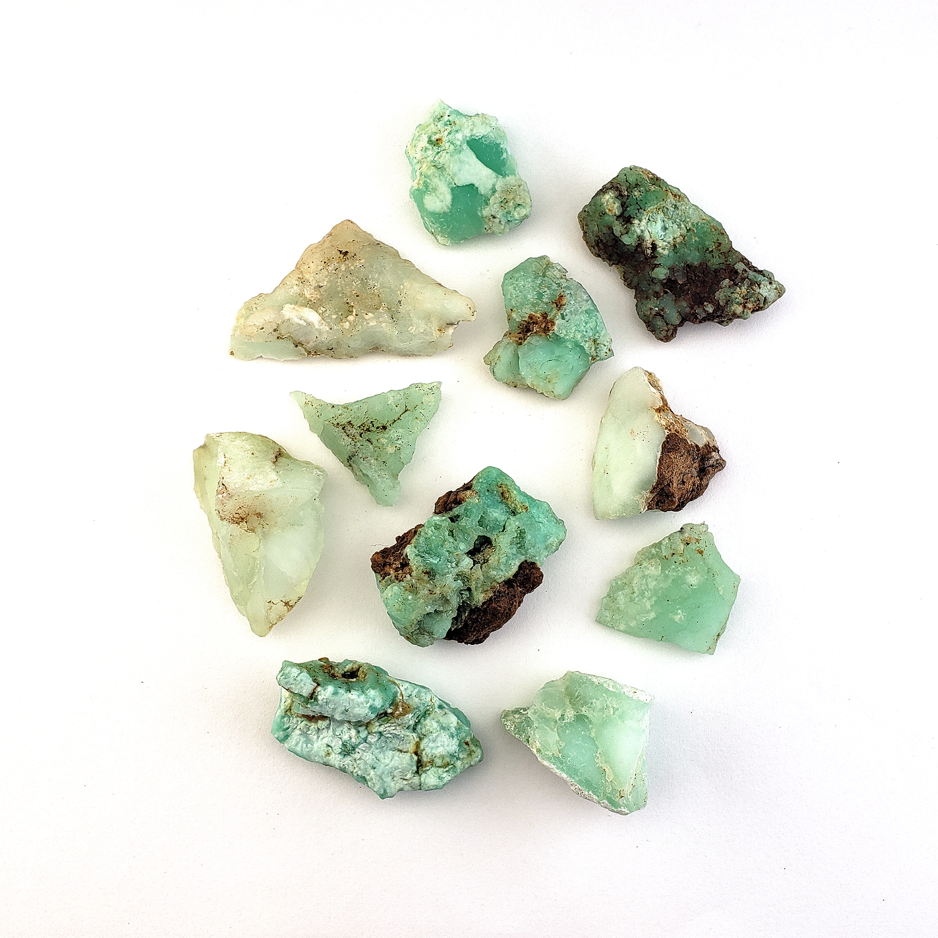 High Quality Raw Chrysoprase Rough Gemstone Natural Crystal