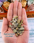 RAW Peridot Natural Rough Crystal Chips by the Ounce - 4