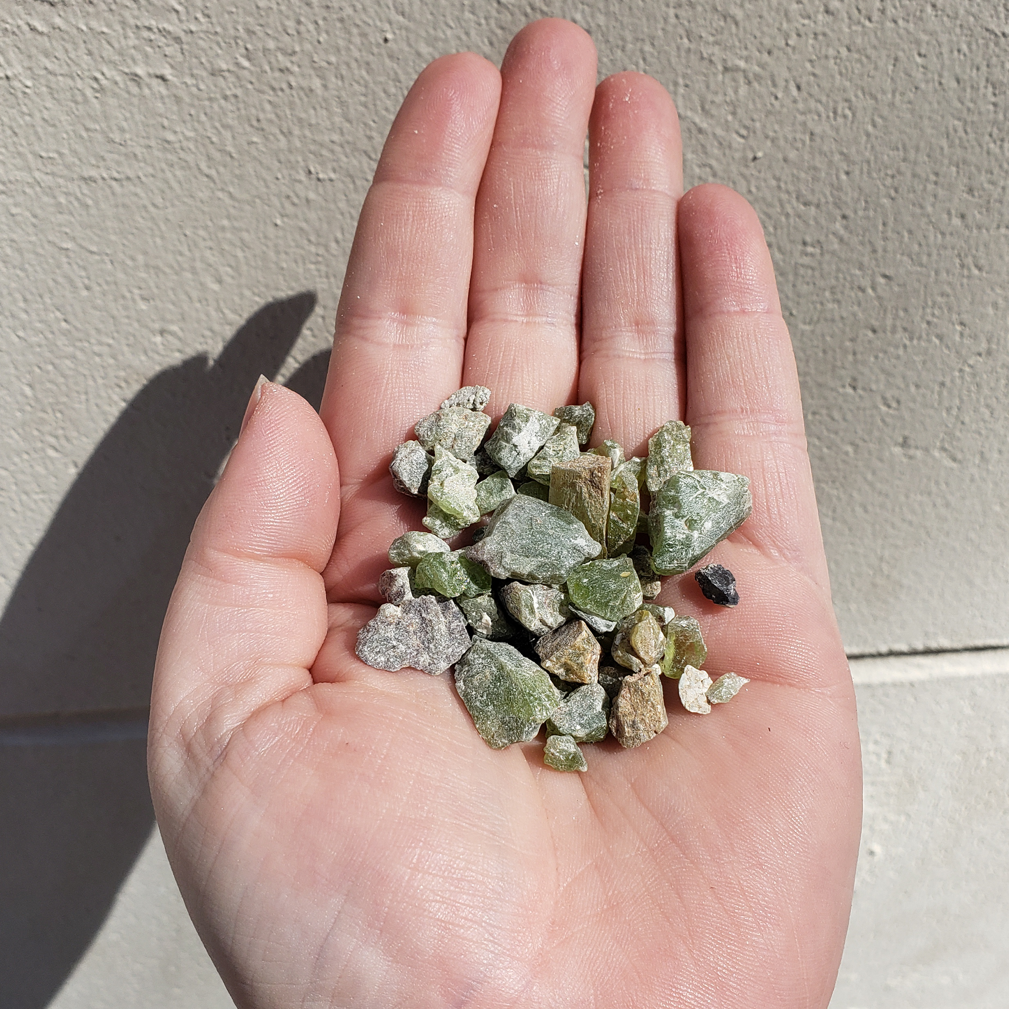 RAW Peridot Natural Rough Crystal Chips by the Ounce - 6