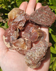 Raw Red Calcite Crystal Natural Rough Gemstone | One Stone - 1
