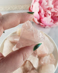 Raw Rose Quartz Crystal Natural Rough Gemstone | Heart Chakra Stones - 1